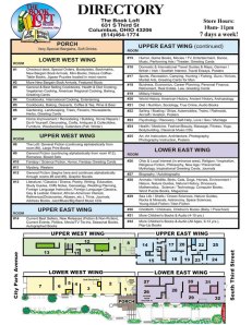 The Book Loft store directory