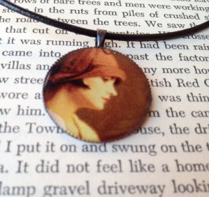 Dorothy Parker Pendant Necklace by Sunny Raven Designs
