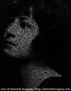 Dorothy Parker Typographical Portrait Fine Art Print by artfamilia