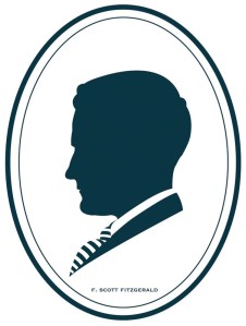 F. Scott Fitzgerald Silhouette Profile Portrait by Hello Grey Day