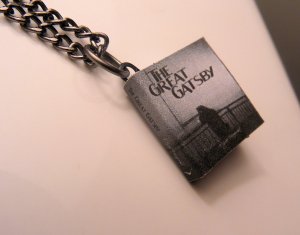 The Great Gatsby by F. Scott Fitzgerald Miniature Pendant Necklace by My Evil Friend