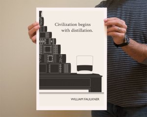 Original Illustration-William Faulkner Quotation by Obvious State Original Illustration-William Faulkner Quotation by Obvious State