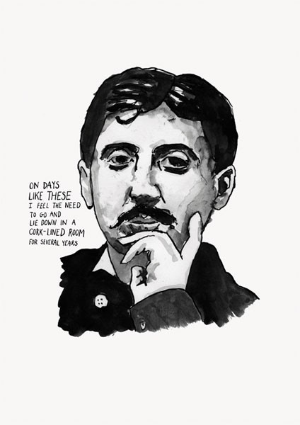 Marcel Proust Poster Print by Standard Designs
