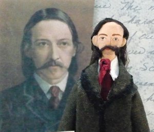 Robert Louis Stevenson Miniature Doll by Uneek Doll Designs