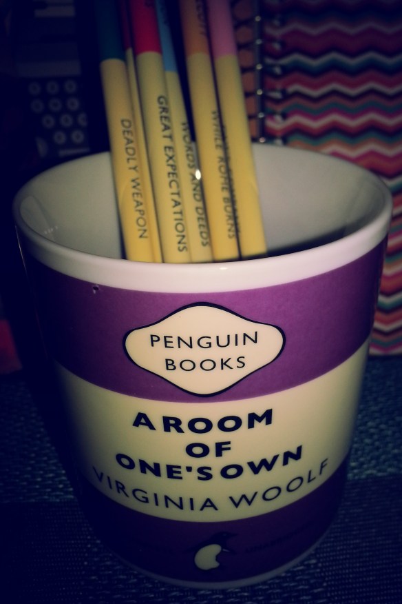 A Room of One's Own Mug and Assorted Penguin Pencils [Completely Unsharpened]