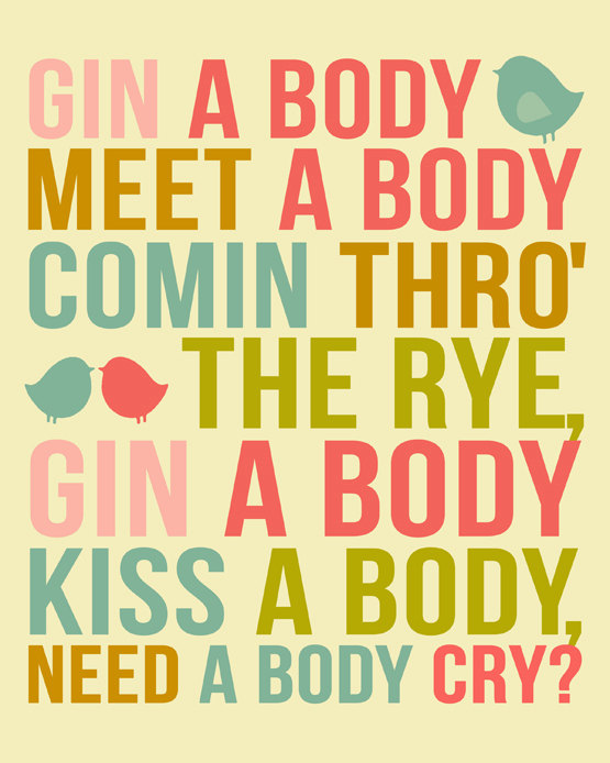 Comin' Thro the Rye Art Print by Ein Bier, Bitte! $16.50