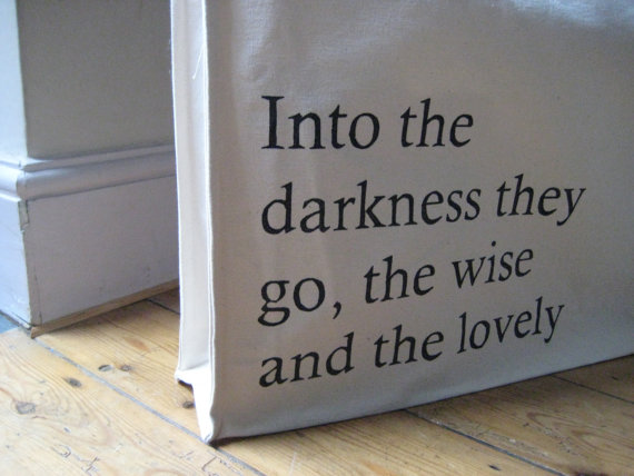Edna St. Vincent Millay Quote Canvas Shopper Bag by Cloudshaped