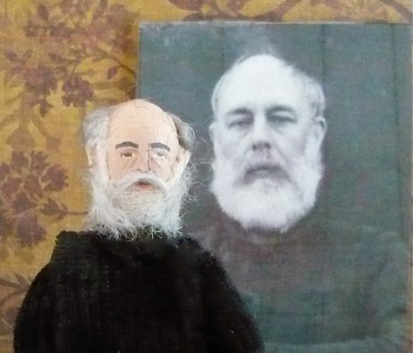 Edward Gorey Miniature Doll Art Collectible by Uneek Doll Designs