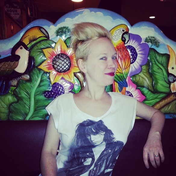 Parrot on the shoulder