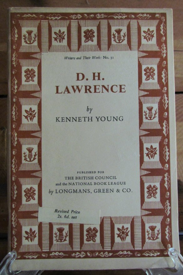 Essay on D.H. Lawrence by Kenneth Young at Dunedin Street
