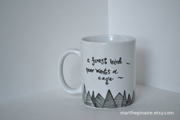 Henrik Ibsen quote mug by Marthe Pinaire