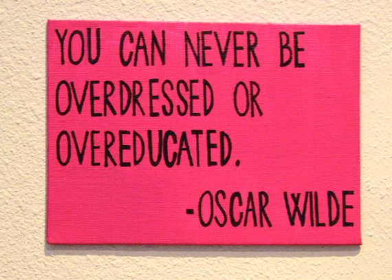Oscar Wilde Quote Canvas by mipaisfeliz