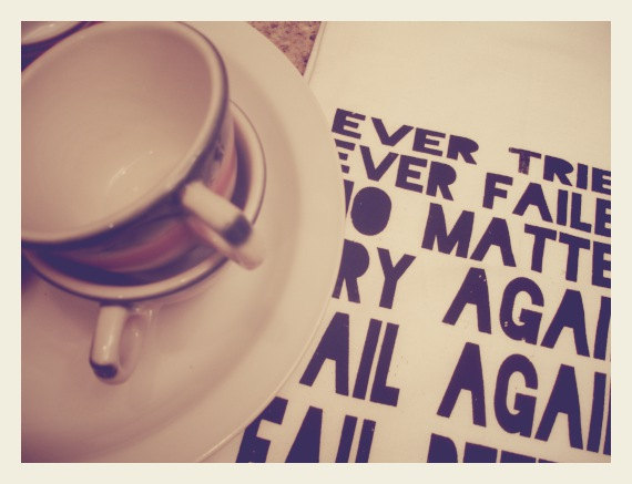 Samuel Beckett Tea Towel by Miss Fruitfly