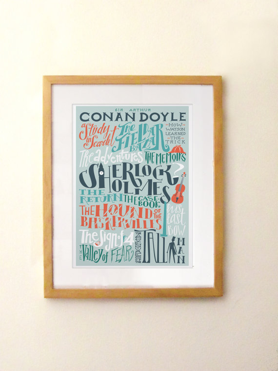 Sir Arthur Conan Doyle print by Pemberley Pond