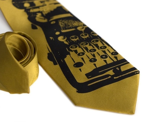 Typewriter Necktie by Cyberoptix Tie Lab