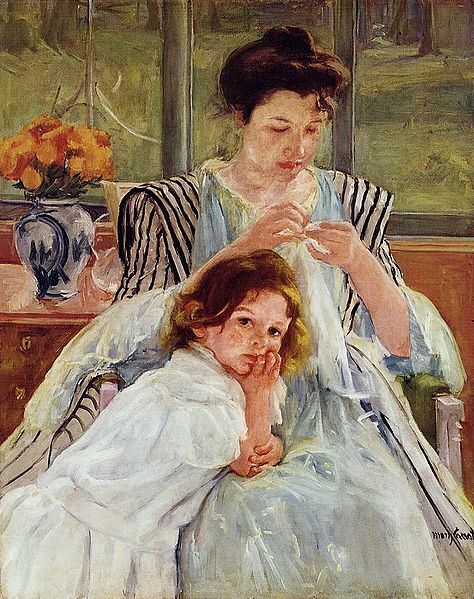 Mother Sewing by Mary Cassatt