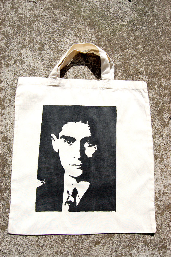 Franz Kafka Tote Bag by Little Shop of Joy
