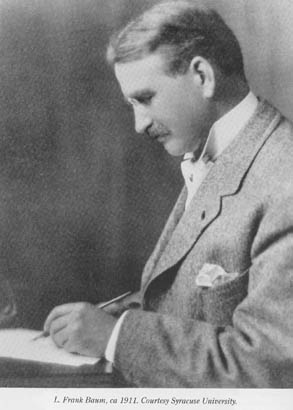 L. Frank Baum writing, circa 1911