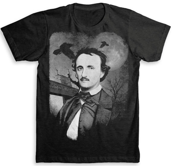 Edgar Allan Poe T Shirt by Strange Love Tees