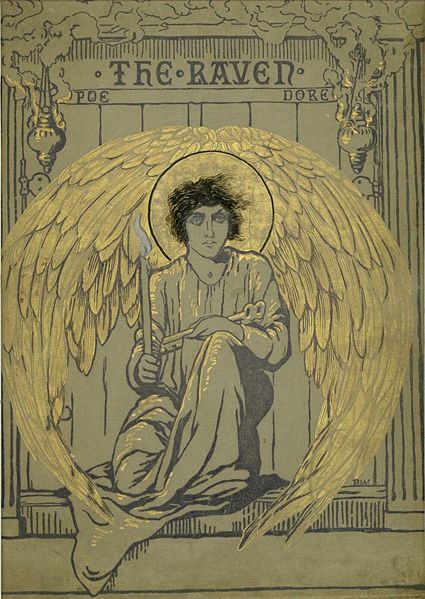 Gustav Doré's Cover Illustration for Edgar Allan Poe's The Raven, 1884