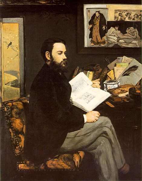 Émile Zola by Édouard Manet, 1868