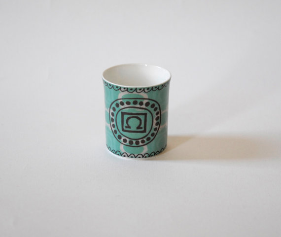 Omega Pattern Tea Light by Blackbird Studio UK