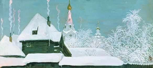 Winter Morning by Andrei Ryabushkin, 1903