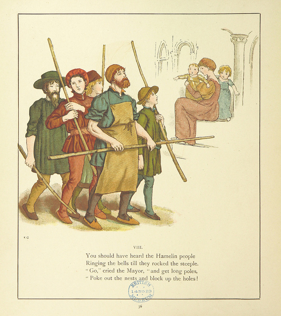 From the Pied Piper of Hamelin Illustrated by Kate Greenaway, 1889