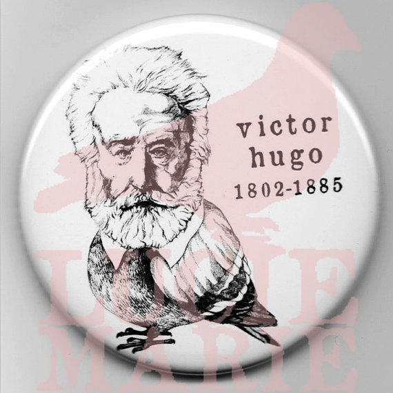 Victor Hugo Pigeon Magnet by Lucie Marie Pigeon Pie