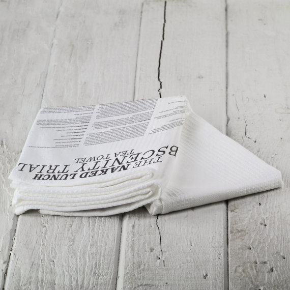 Naked Lunch Obscenity Tea Towel by Nova Home Supplies