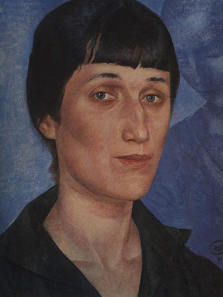 Portrait of Anna Akhmatova, 1922 by Kuzma Petrov-Vodkin
