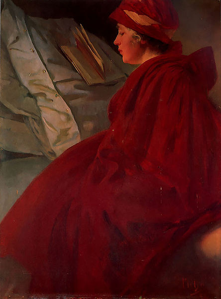 The Red Cape by Mucha, 1902