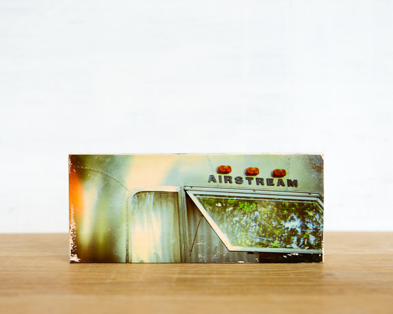 Vintage Airstream Photo Transfer Mini by Patrick Lajoie