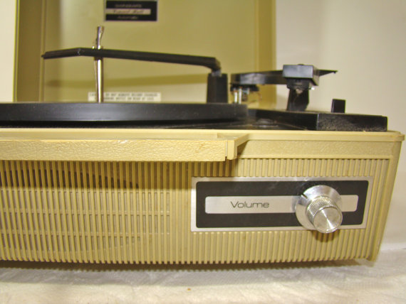Vintage Emerson Portable Record Player at The Gray Fedora
