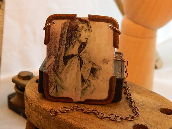 Anne Brontë Mixed Media Necklace by Sarah Wood Jewelry