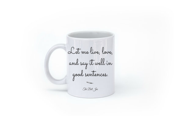 Sylvia Plath Mug by NeverMorePrints