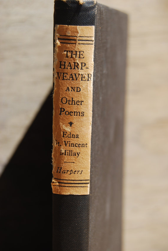 The Harp Weaver and Other Poems by Edna St. Vincent Millay, 1923, at Psychedelphia