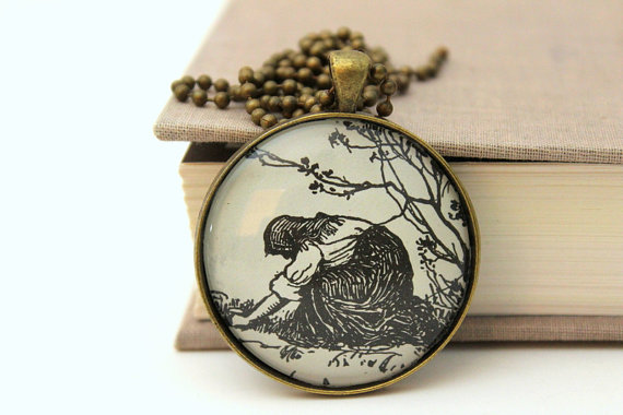 My Antonia Illustration Pendant by Larking