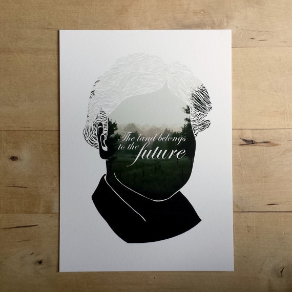 Willa Cather Illustration Quote Print by Subtle Acts