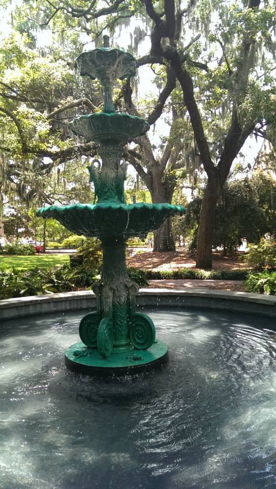 Fountain at Lafayette Square, which is across the street from the O'Connor Home