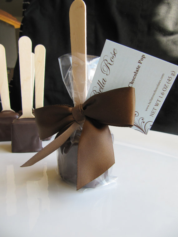 Dark Chocolate Hot Chocolate on a Stick by Bella Rose Chocolates