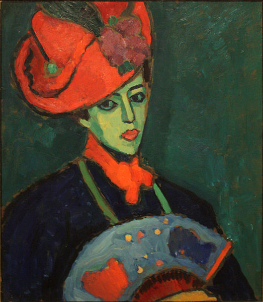 Schokko with Red Hat by Alexej Jawlensky, 1909