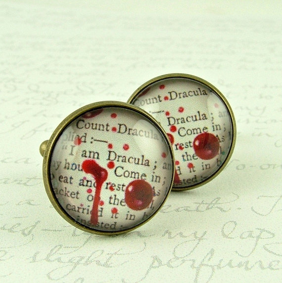 Count Dracula Cufflinks by Jezebel Charms