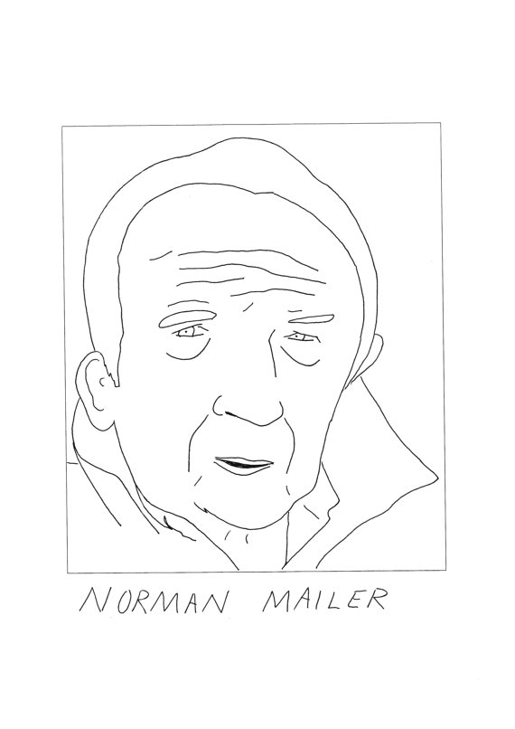 Badly Drawn Norman Mailer Card by Badly Drawn Authors