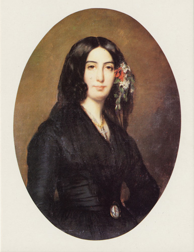 George Sand by Auguste Charpentier, 1838