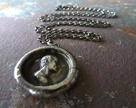 Schiller Wax Seal Necklace by Renate and Jonathan