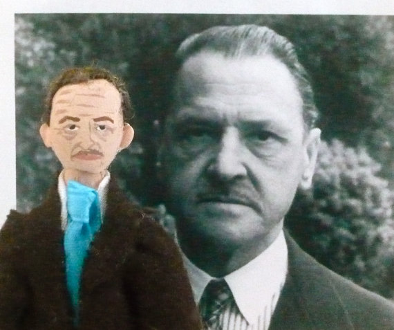 W. Somerset Maugham Miniature Doll by Uneek Doll Designs