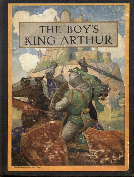 Cover of The Boy's King Arthur, 1922. N.C. Wyeth.
