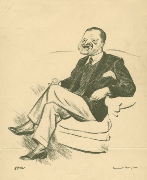 Caricature of W. Somerset Maugham