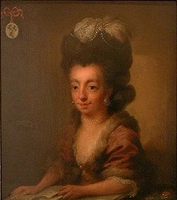 Portrait of Juliana Cornelia de Lannoy by Niels Rode. 18th century.